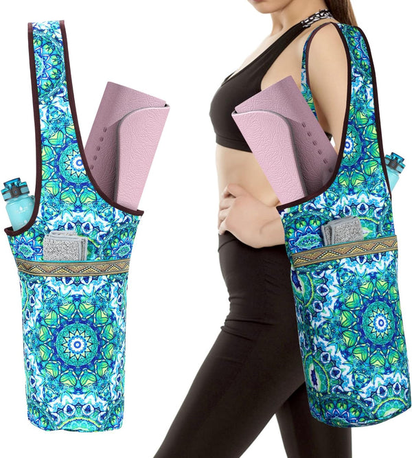 Yoga Mat Bags for Women Yoga Mat Carrier Tote, Holds More Yoga Accessories, Fits Most Size Mats